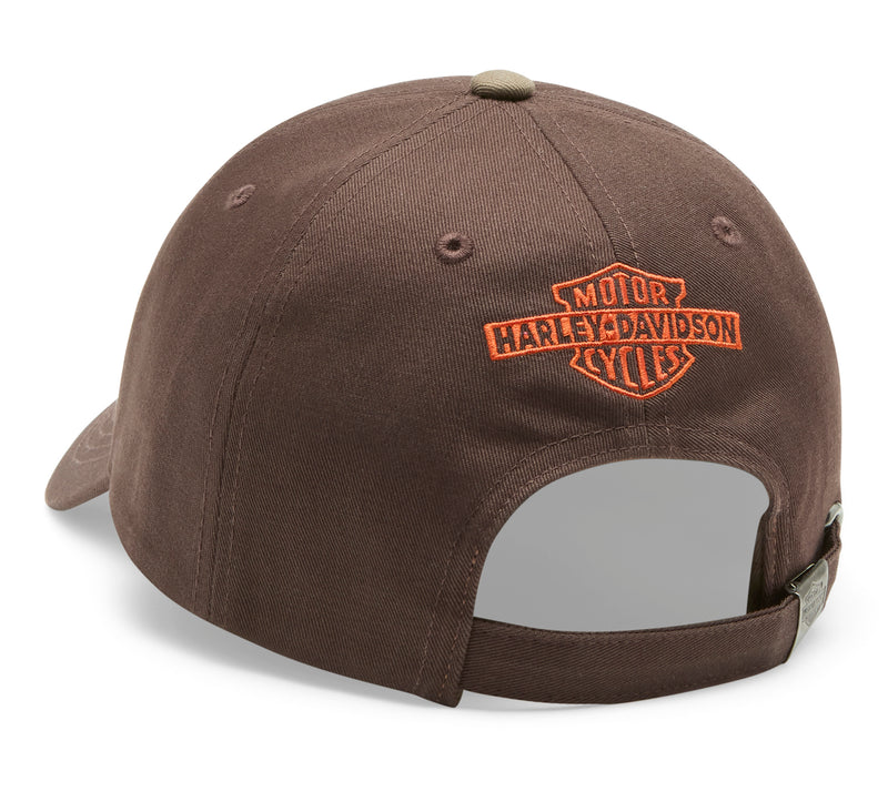 Harley-Davidson Gorra Ajustable Switchback Chainstitched Hombre Negra