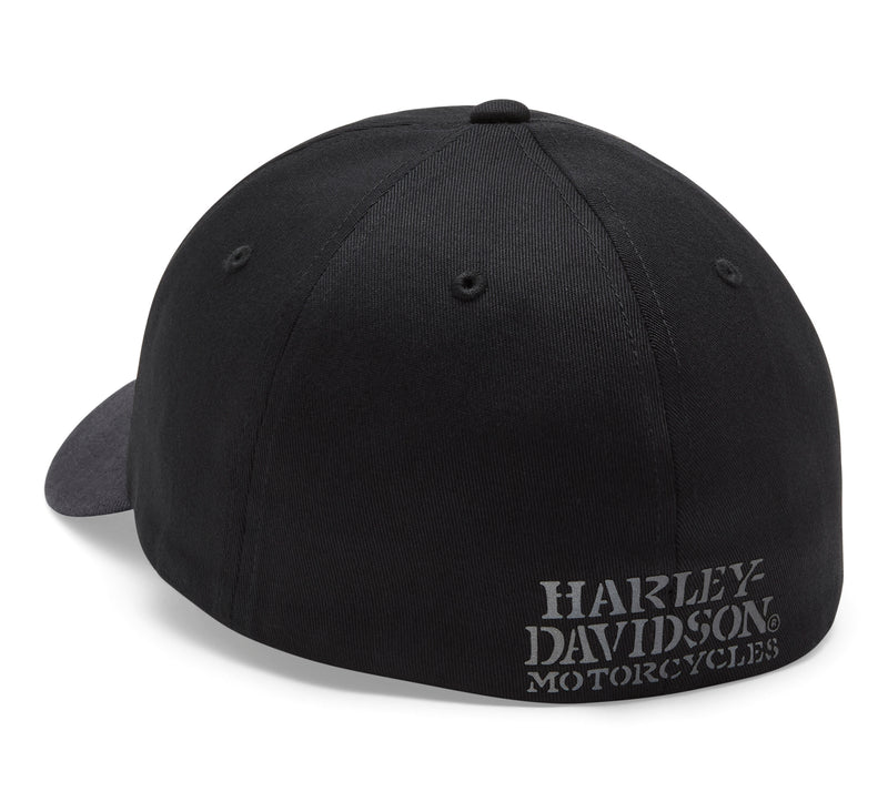 Harley-Davidson Gorra Elástica Willie G Skull Softail Hombre Negra