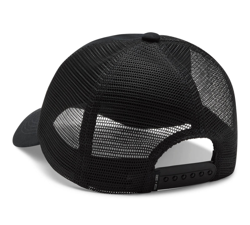 Harley-Davidson Gorra Trucker Bling Bar & Shield Mujer Negra