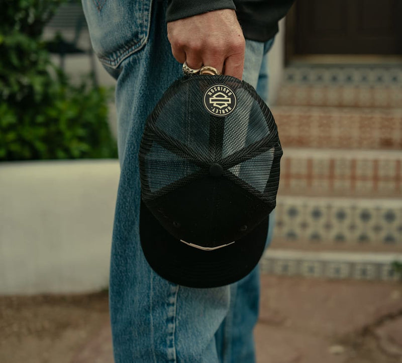 Harley-Davidson Gorra Trucker Logo Colorblock Negra