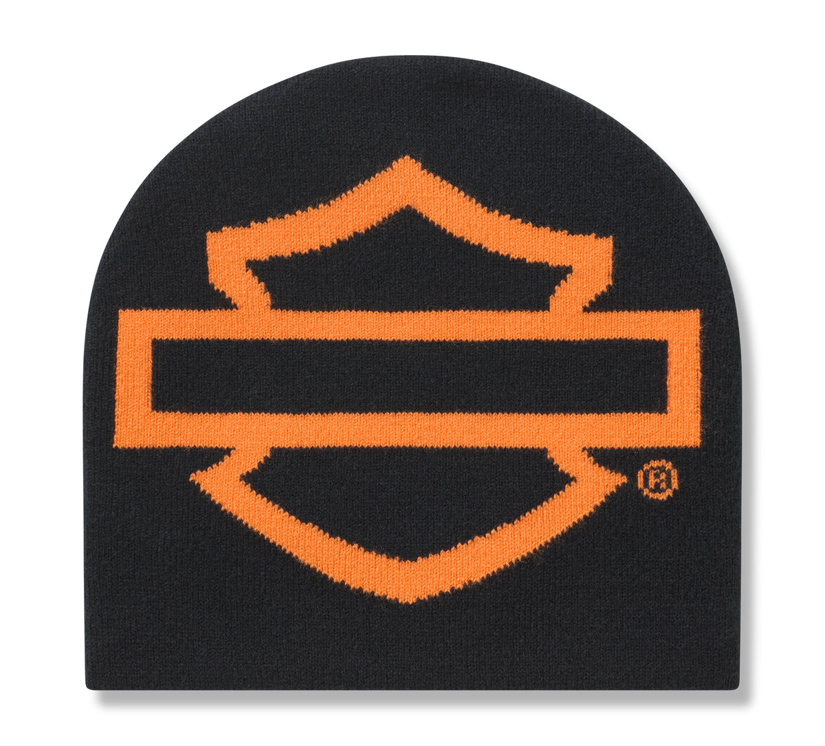 Harley-Davidson Gorro de Punto Open Bar & Shield Hombre Negro