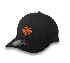 Harley-Davidson Gorra Elástica Bar & Shield Performance Negra