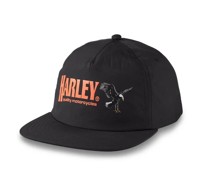Harley-Davidson Gorra Ajustable Rising Eagle Vintage Negra