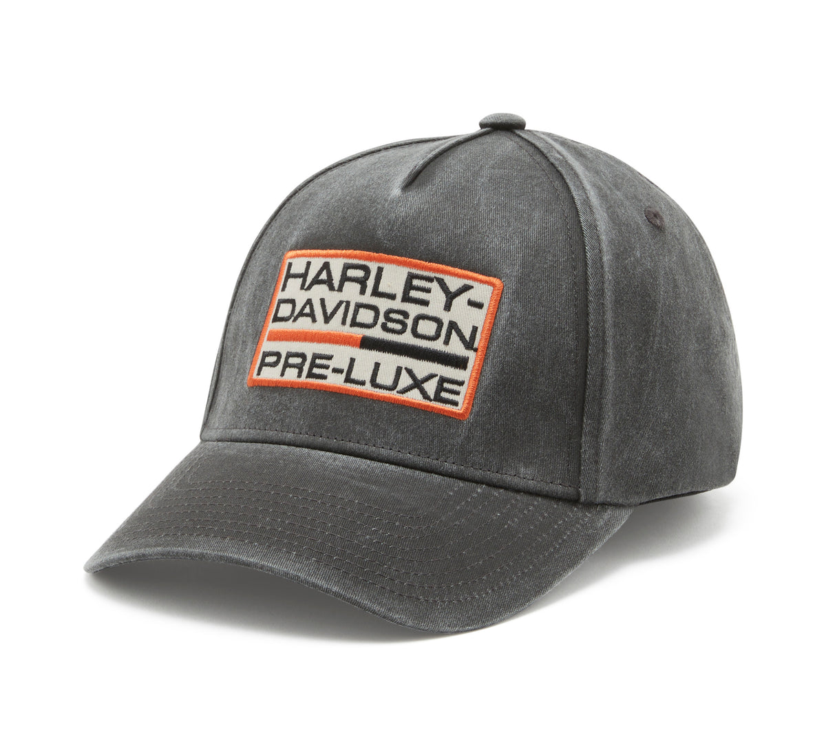 Harley-Davidson Gorra Elástica Pre-Luxe Softail Hombre Negra Lavada
