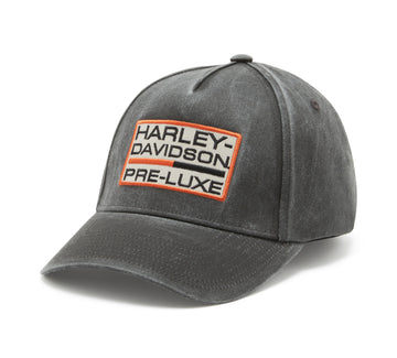 Harley-Davidson Gorra Elástica Pre-Luxe Softail Hombre Negra Lavada