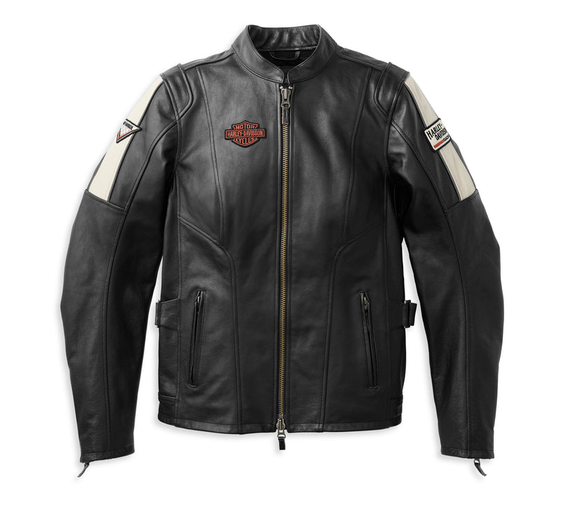 Harley-Davidson Chaqueta de Moto de Piel Enduro Mujer Negra