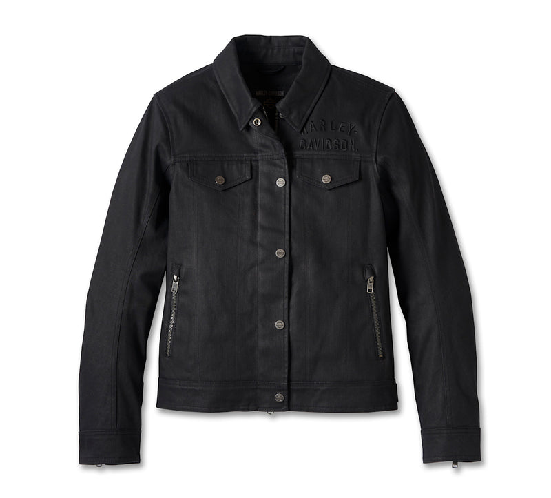Harley-Davidson Chaqueta de Moto Trucker Flex Layering System Mujer Negra