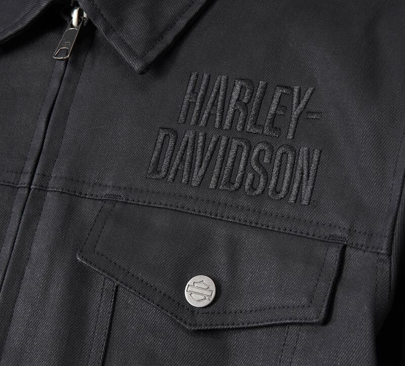Harley-Davidson Chaqueta de Moto Trucker Flex Layering System Mujer Negra