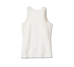 Harley-Davidson Camiseta de Tirantes Mujer Blanco Roto