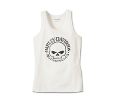Harley-Davidson Camiseta de Tirantes Mujer Blanco Roto