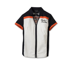 Harley-Davidson Camisa Mujer Negro Blanco
