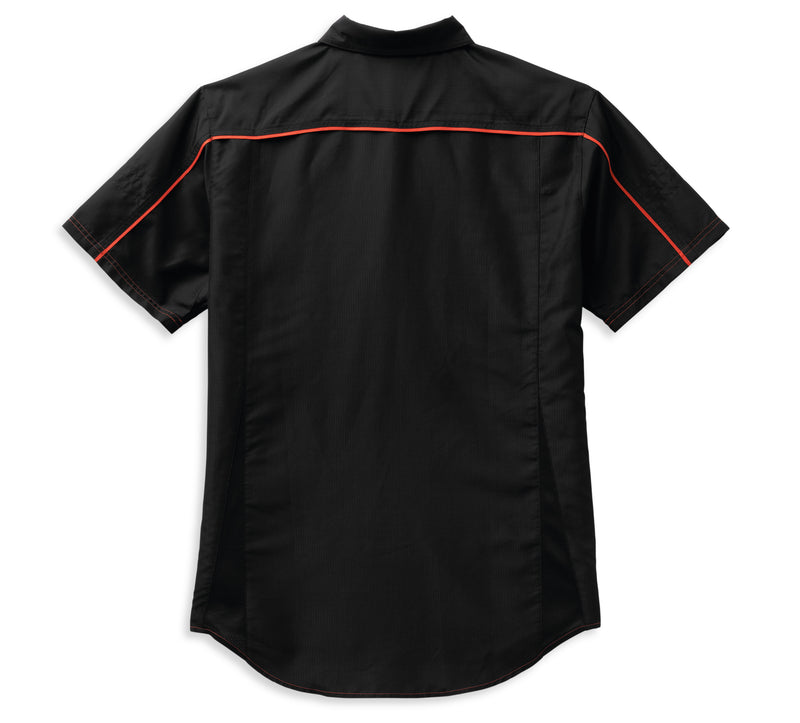 Harley-Davidson Camisa Performance Bar & Shield Manga Corta Hombre Negra