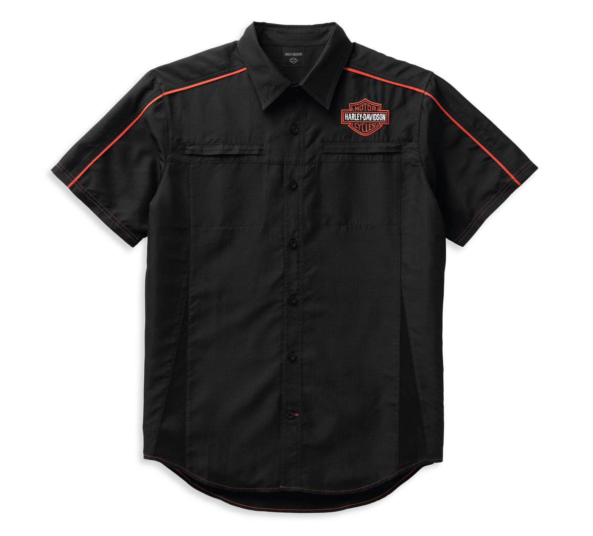 Harley-Davidson Camisa Performance Bar & Shield Manga Corta Hombre Negra