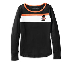 Harley-Davidson Camiseta Manga Larga Full-Speed Mujer Negra