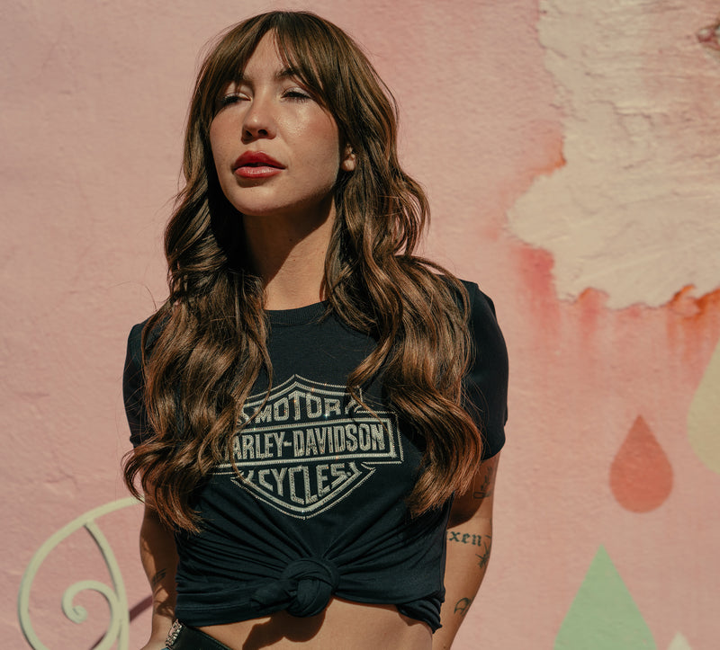 Harley-Davidson Camiseta Mujer Negro