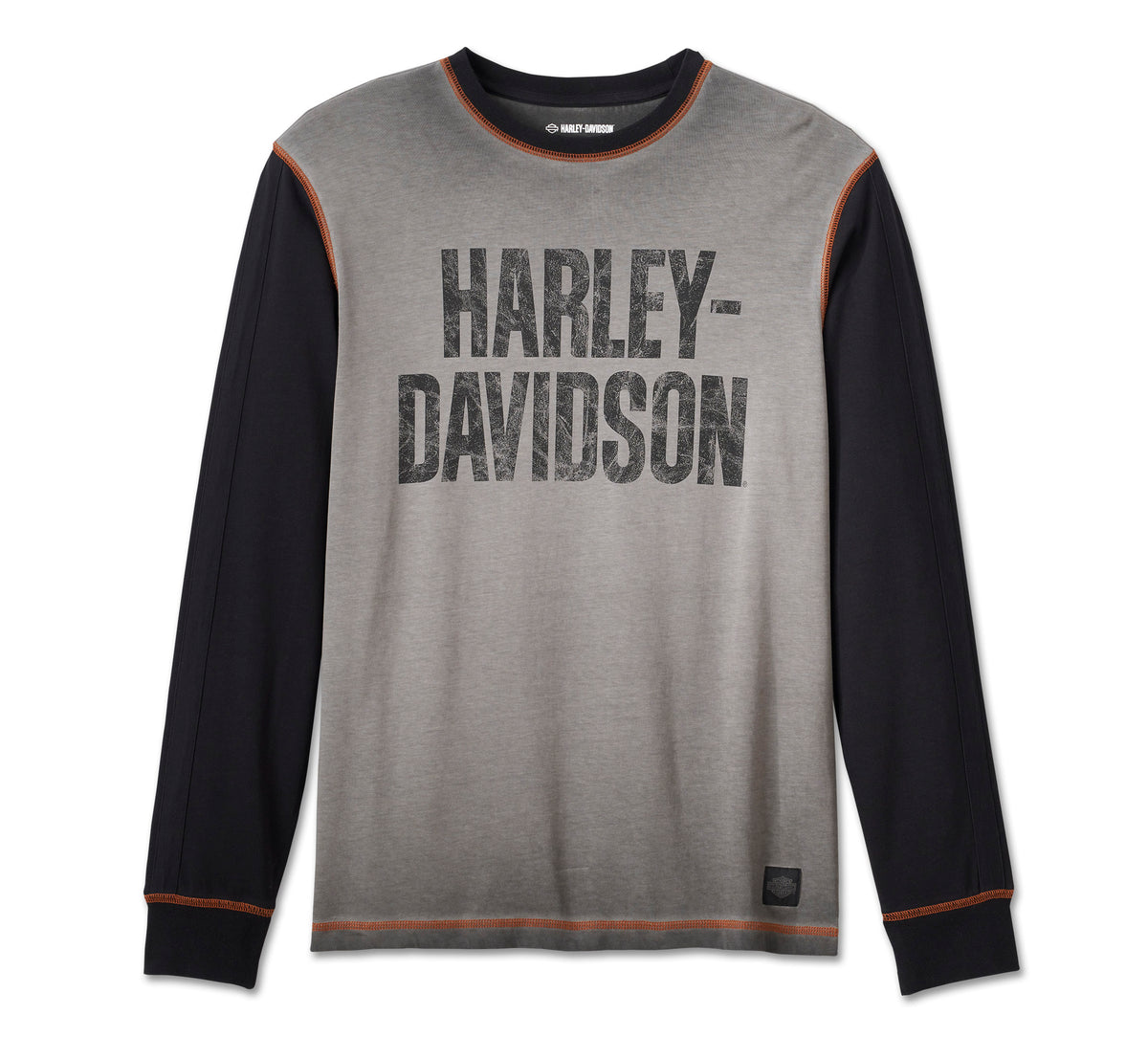 Harley-Davidson Camiseta Colorblock Hombre Negro