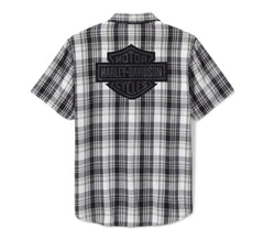 Harley-Davidson Camisa Cuadros Hombre Gris