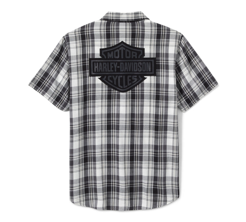 Harley-Davidson Camisa Cuadros Hombre Gris