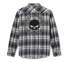 Harley-Davidson Camisa Cuadros Negro Gris