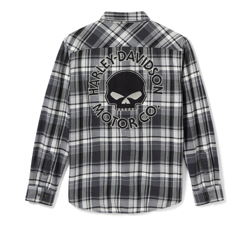 Harley-Davidson Camisa Cuadros Negro Gris