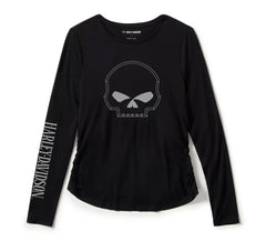 Harley-Davidson Top Willie G Mujer Negro