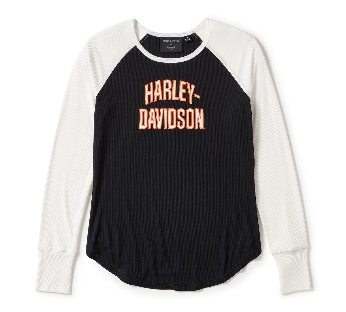 Harley-Davidson Camiseta Mujer Blanco Roto Negro