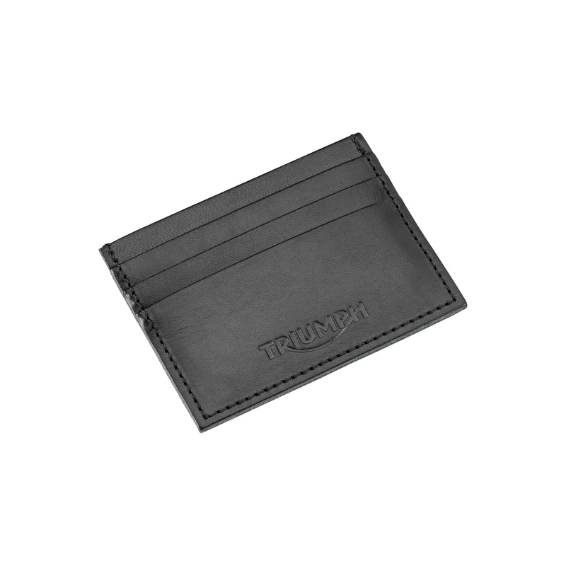 Triumph Tarjetero de Cuero Negro
