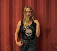 Harley-Davidson Camiseta de Tirantes Mujer Negro