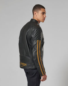 Triumph Braddan Sport Jacke Schwarz und Gold