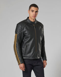 Triumph Braddan Sport Jacke Schwarz und Gold