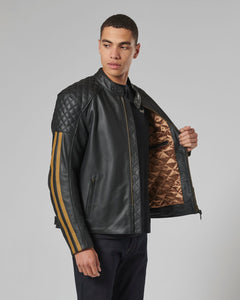 Triumph Braddan Sport Jacke Schwarz und Gold