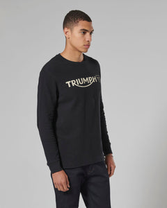 Triumph Samarreta Màniga Llarga Bettmann Waffle Negre