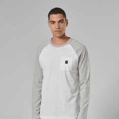 Triumph Camiseta Blackwell Blanco y Gris Jaspeado