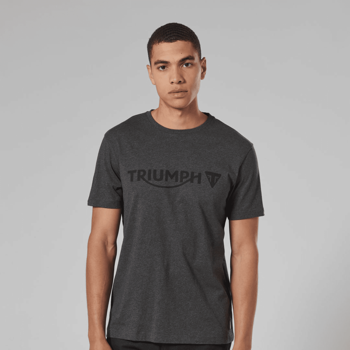 Triumph T-Shirt Cartmel Schwarz meliert