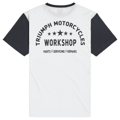 Triumph T-Shirt Fenland Schwarz und Weiß