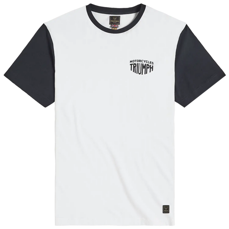 Triumph T-Shirt Fenland Schwarz und Weiß
