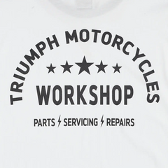 Triumph T-Shirt Fenland Schwarz und Weiß