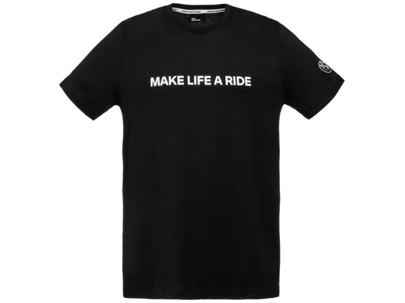 BMW Motorrad Camiseta Make Life a Ride Caball.negro Hombre Negro