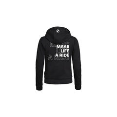 BMW Motorrad Hoodie de cremallera Make Life a Ride Mujer Negro