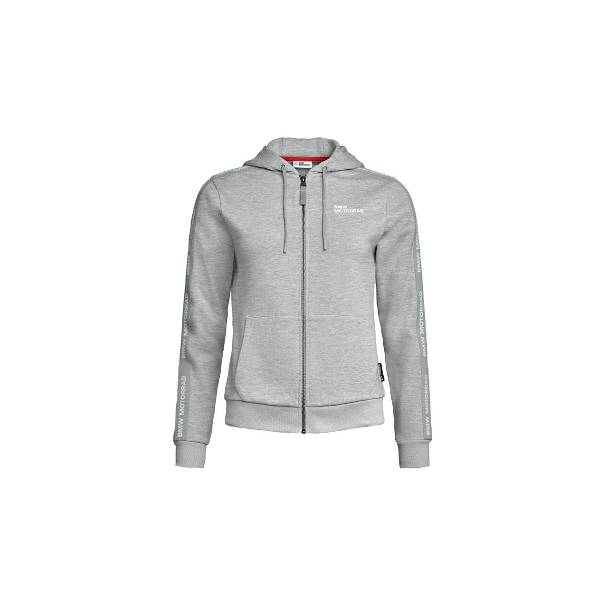 BMW Motorrad Hoodie de cremallera Mujer Gris Jaspeado