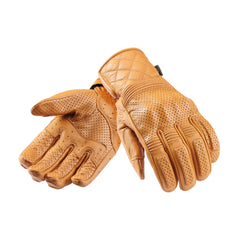 Triumph Guantes Dalton Camel - par de guantes de cuero perforado