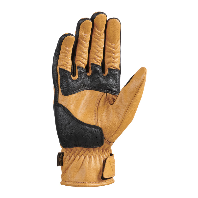 Triumph Guantes Hello Moto Negro y Dorado
