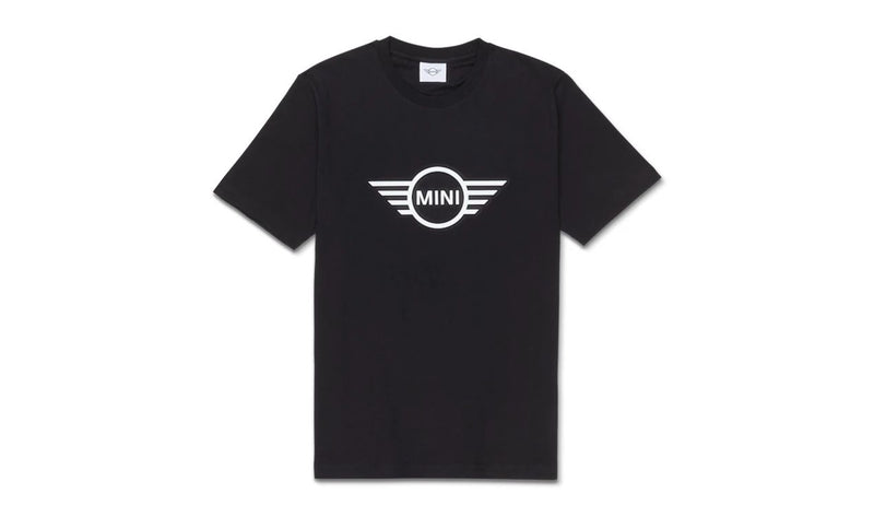 MINI Camiseta Hombre Logo Wing Relieve Negro/Blanco