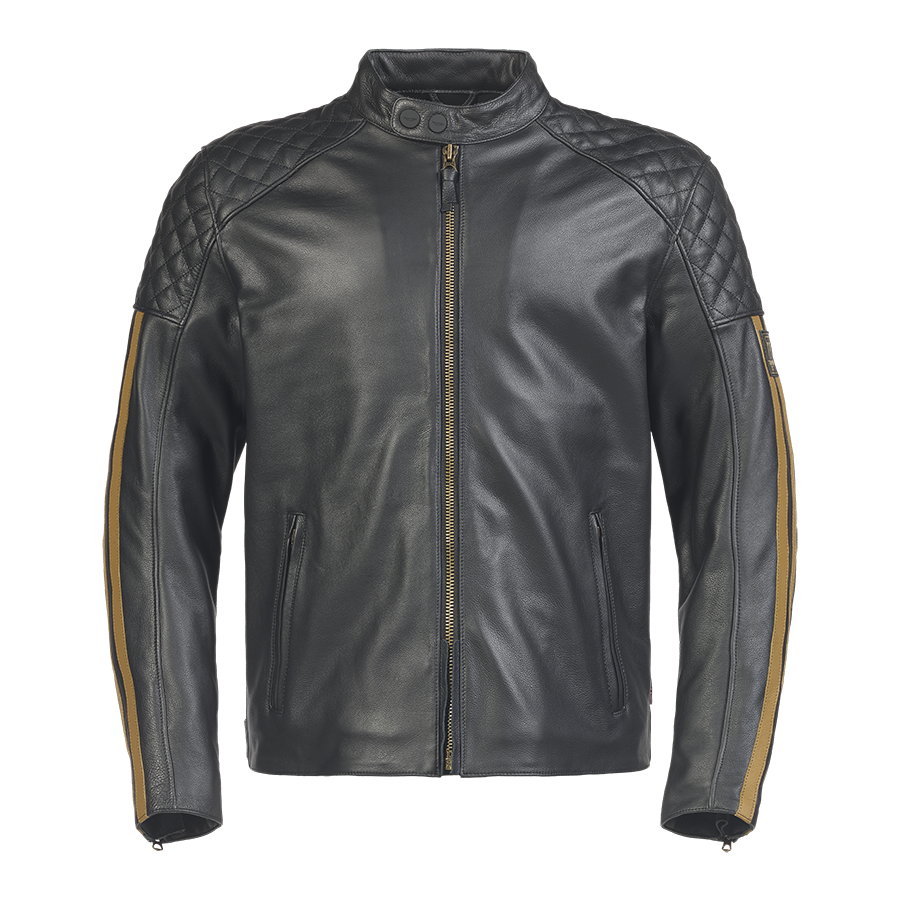 Triumph Braddan Sport Jacke Schwarz und Gold
