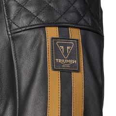 Triumph Braddan Sport Jacke Schwarz und Gold