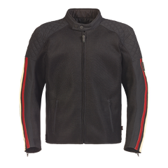 Triumph Jaqueta Braddan Retro de Malla Negre i Vermell