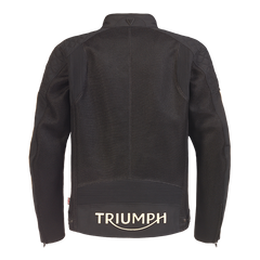 Triumph Jaqueta Braddan Retro de Malla Negre i Vermell