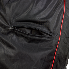Triumph Jaqueta Braddan Retro de Malla Negre i Vermell