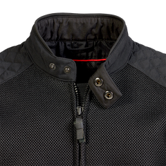 Triumph Jaqueta Braddan Retro de Malla Negre i Vermell