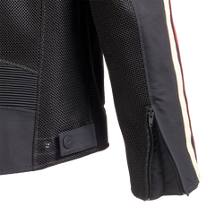 Triumph Jaqueta Braddan Retro de Malla Negre i Vermell